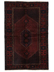  135X209 Hamadan Teppich Schwarz Persien/Iran Carpetvista