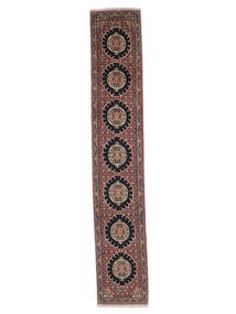  Persischer Senneh Teppich 53X309 Läufer Dunkelrot/Schwarz (Wolle, Persien/Iran)