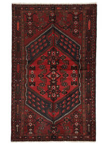  Orientalsk Hamadan Teppe 124X199 Svart/Mørk Rød Ull, Persia/Iran Carpetvista