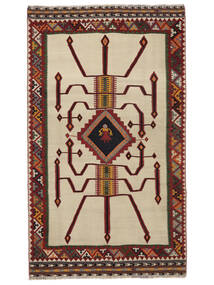 絨毯 ペルシャ キリム ヴィンテージ 157X267 ベージュ/ブラック (ウール, ペルシャ/イラン)
