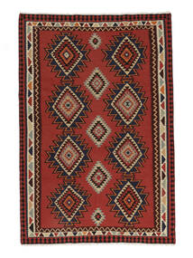  Oriental Kilim Vintage Rug 190X281 Dark Red/Black Wool, Persia/Iran Carpetvista