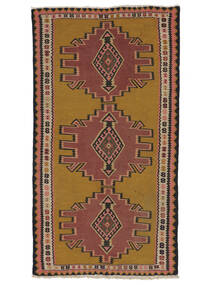 Kelim Vintage Teppe 109X199 Brun/Mørk Rød Ull, Persia/Iran Carpetvista