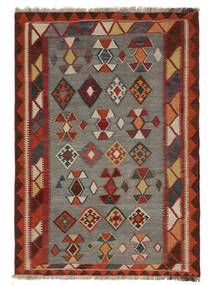  Kilim Vintage Rug 157X225 Vintage Persian Wool Black/Dark Red Small Carpetvista