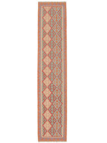  Persian Kilim Fars Rug 81X388 Runner
 Red/Brown (Wool, Persia/Iran)