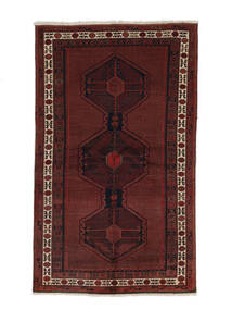 絨毯 ペルシャ アフシャル 133X222 ブラック/ダークレッド (ウール, ペルシャ/イラン)