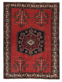  Perzisch Afshar Vloerkleed 166X227 Zwart/Donkerrood Carpetvista