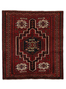  Persian Lori Rug 157X172 Square Black/Dark Red (Wool, Persia/Iran)