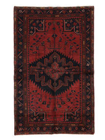 絨毯 ロリ 148X235 ブラック/ダークレッド (ウール, ペルシャ/イラン)