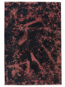 181X271 絨毯 カラード ヴィンテージ モダン ブラック/ダークレッド (ウール, ペルシャ/イラン) Carpetvista