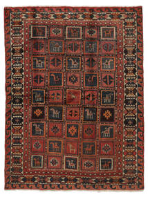 絨毯 ロリ 168X217 ブラック/ダークレッド (ウール, ペルシャ/イラン)