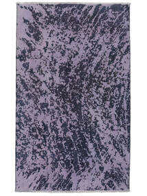 141X231 絨毯 カラード ヴィンテージ モダン ブラック/ダークパープル (ウール, ペルシャ/イラン) Carpetvista