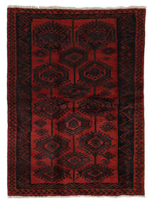 絨毯 ロリ 162X222 ブラック/ダークレッド (ウール, ペルシャ/イラン)
