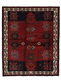 Tapete Lori 181X218 Preto/Vermelho Escuro (Lã, Pérsia/Irão)
