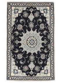 90X150 Nain Teppich Orientalischer Schwarz/Dunkelgrau (Wolle, Persien/Iran) Carpetvista