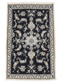 82X135 Nain Rug Oriental Black/Dark Grey (Wool, Persia/Iran) Carpetvista