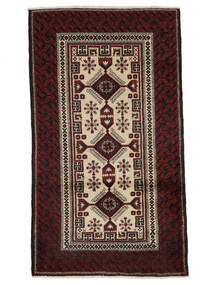 絨毯 オリエンタル バルーチ 103X178 ブラック/茶色 (ウール, ペルシャ/イラン)
