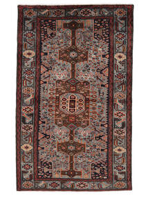  Oriental Hamadan Rug 125X200 Black/Dark Red Wool, Persia/Iran Carpetvista