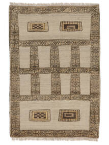 絨毯 キリム Nimbaft 112X167 茶色/オレンジ (ウール, ペルシャ/イラン)