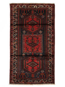  Oriental Hamadan Rug 108X190 Black/Dark Red Wool, Persia/Iran Carpetvista
