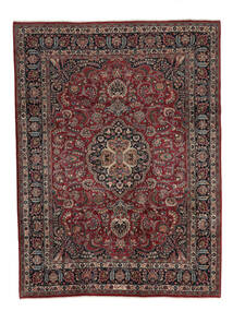  Orientalischer Maschad Teppich 255X342 Schwarz/Braun Großer Wolle, Persien/Iran Carpetvista
