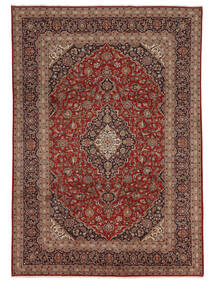 250X365 Tapete Kashan Oriental Castanho/Vermelho Escuro Grande (Lã, Pérsia/Irão) Carpetvista