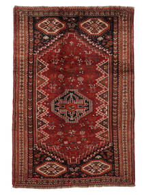 Shiraz Rug Rug 125X184 Dark Red/Black Wool, Persia/Iran Carpetvista