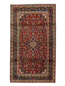  100X175 Keshan Vloerkleed Zwart/Donkerrood Perzië/Iran Carpetvista