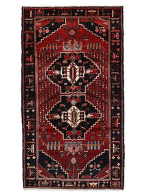  Oriental Hamadan Rug 115X215 Black/Dark Red Wool, Persia/Iran Carpetvista