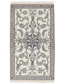  Orientalsk Nain Tæppe 87X150 Mørkegrå/Gul Uld, Persien/Iran Carpetvista