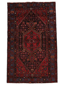  Persian Hamadan Rug 151X249 Black/Dark Red Carpetvista