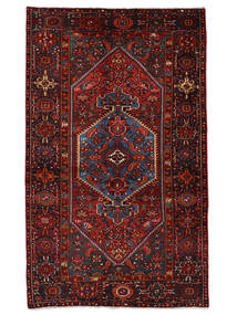 Tapete Oriental Hamadã 130X218 Preto/Vermelho Escuro (Lã, Pérsia/Irão)