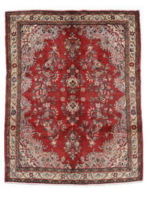 絨毯 ハマダン 134X172 ダークレッド/茶色 (ウール, ペルシャ/イラン)