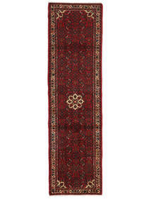 82X295 Hosseinabad Teppe Orientalsk Løpere Svart/Mørk Rød (Ull, Persia/Iran) Carpetvista