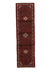 Hosseinabad Matot Matto 82X295 Käytävämatto Musta/Tummanpunainen Villa, Persia/Iran Carpetvista