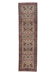 83X312 Hamadan Orientalisk Hallmatta Mörkröd/Svart (Ull, Persien/Iran) Carpetvista