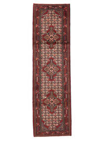 Dywan Perski Hamadan 80X280 Chodnikowy Ciemnoczerwony/Czarny (Wełna, Persja/Iran)