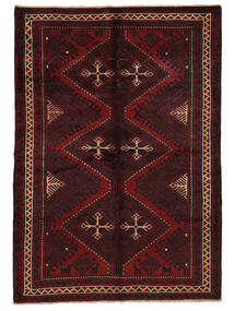 180X260 絨毯 ロリ オリエンタル ブラック/ダークレッド (ウール, ペルシャ/イラン) Carpetvista