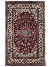 200X315 絨毯 オリエンタル カシャン ブラック/茶色 (ウール, ペルシャ/イラン) Carpetvista