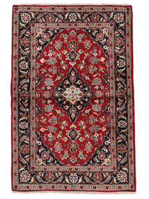 Tapete Oriental Kashan 100X150 Vermelho Escuro/Preto (Lã, Pérsia/Irão)