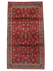 100X180 Tapis Kashan D'orient Rouge Foncé/Noir (Laine, Perse/Iran) Carpetvista