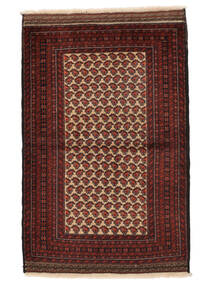  100X140 Beluch Teppe Svart/Mørk Rød Persia/Iran Carpetvista