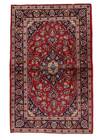  Persischer Keshan Teppich 100X155 Dunkelrot/Schwarz Carpetvista