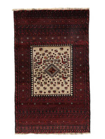 95X155 Beluch Teppe Orientalsk Svart/Mørk Rød (Ull, Persia/Iran) Carpetvista