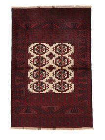 97X143 Belutsch Teppich Orientalischer Schwarz/Dunkelrot (Wolle, Persien/Iran) Carpetvista