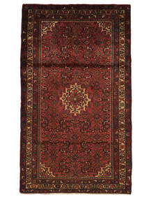  Oriental Hamadan Rug 107X187 Black/Dark Red Wool, Persia/Iran Carpetvista