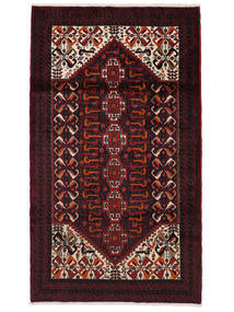 103X178 Alfombra Oriental Belouch Negro/Rojo Oscuro (Lana, Persia/Irán) Carpetvista
