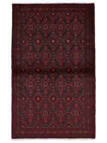  100X160 Belutsch Teppich Schwarz/Dunkelrot Persien/Iran Carpetvista