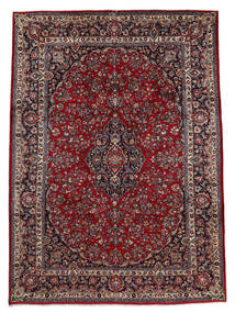 Tapete Mashad 250X345 Preto/Vermelho Escuro Grande (Lã, Pérsia/Irão)