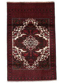 100X160 Belutsch Teppich Orientalischer Schwarz/Dunkelrot (Wolle, Persien/Iran) Carpetvista