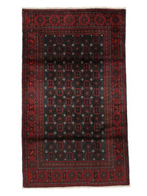  Orientalischer Belutsch Teppich 107X180 Schwarz/Dunkelrot Wolle, Persien/Iran Carpetvista